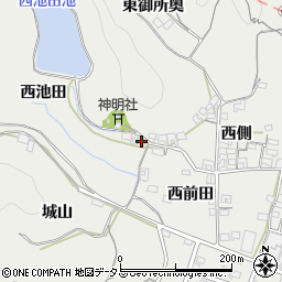 愛知県知多郡南知多町内海風呂谷周辺の地図