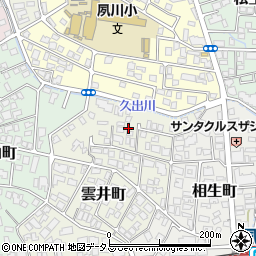 兵庫県西宮市雲井町8周辺の地図