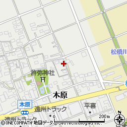 静岡県袋井市木原291周辺の地図