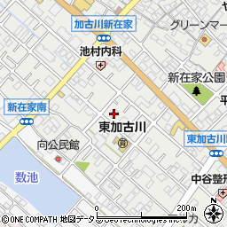 兵庫県加古川市平岡町新在家190周辺の地図