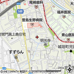 上島東駐車場周辺の地図