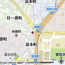 愛知県豊橋市富本町周辺の地図