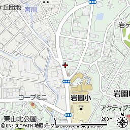 兵庫県芦屋市岩園町25-3周辺の地図