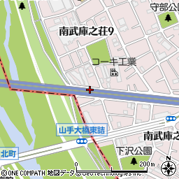 南武庫之荘第3(名神下)公園周辺の地図