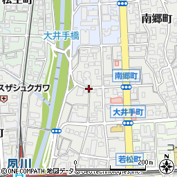 兵庫県西宮市大井手町周辺の地図