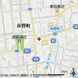 静岡県浜松市中央区市野町1626周辺の地図