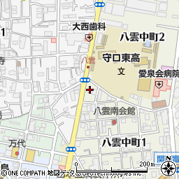 大阪府守口市八雲中町1丁目24周辺の地図