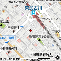 兵庫県加古川市平岡町新在家2丁目265周辺の地図