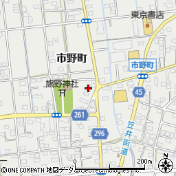静岡県浜松市中央区市野町2313周辺の地図