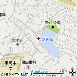 兵庫県加古川市平岡町新在家2136-8周辺の地図