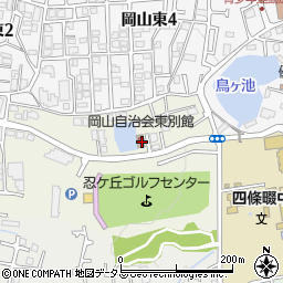 大阪府四條畷市岡山1205-21周辺の地図