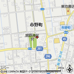 静岡県浜松市中央区市野町2309周辺の地図