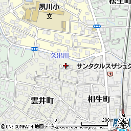 兵庫県西宮市雲井町8-58周辺の地図