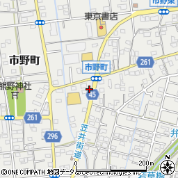 静岡県浜松市中央区市野町1604周辺の地図