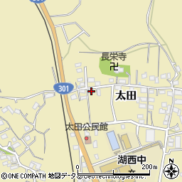 静岡県湖西市太田218-1周辺の地図