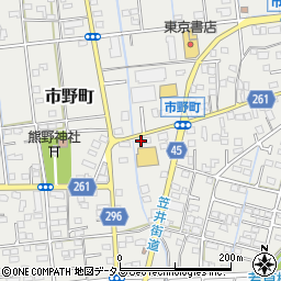 静岡県浜松市中央区市野町1608周辺の地図