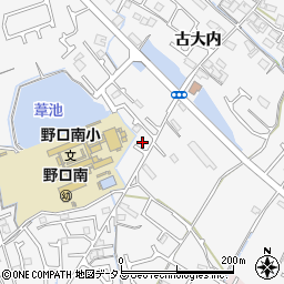 兵庫県加古川市野口町古大内247周辺の地図