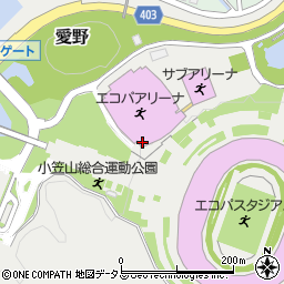 小笠山総合運動公園事務所周辺の地図