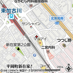 兵庫県加古川市平岡町新在家1573-1周辺の地図