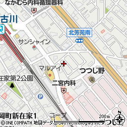 兵庫県加古川市平岡町新在家1588-59周辺の地図
