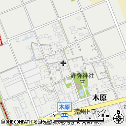 静岡県袋井市木原251周辺の地図