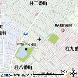 愛知県豊橋市柱八番町8周辺の地図
