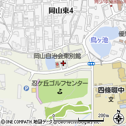 大阪府四條畷市岡山143周辺の地図