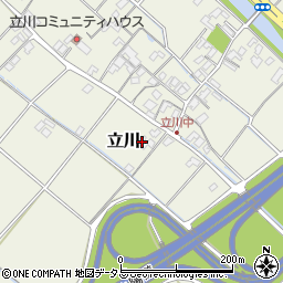 岡山県赤磐市立川447周辺の地図