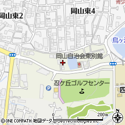 大阪府四條畷市岡山132周辺の地図