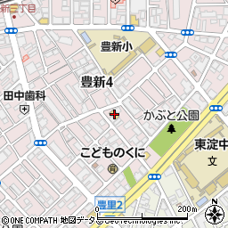 セブンイレブン大阪豊新４丁目店周辺の地図