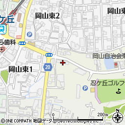 大阪府四條畷市岡山118周辺の地図