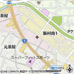 愛知県豊橋市飯村町茶屋104周辺の地図