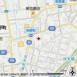 静岡県浜松市中央区市野町1544周辺の地図