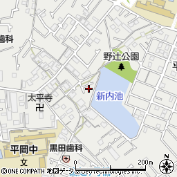 兵庫県加古川市平岡町新在家2136-1周辺の地図
