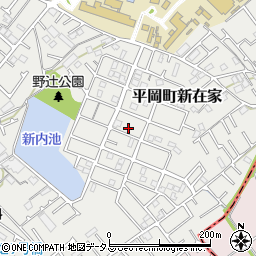 兵庫県加古川市平岡町新在家2065-16周辺の地図
