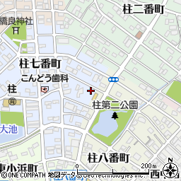 愛知県豊橋市柱七番町28周辺の地図