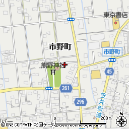 静岡県浜松市中央区市野町2308周辺の地図