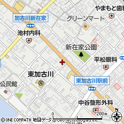 兵庫県加古川市平岡町新在家223周辺の地図