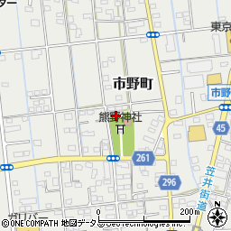 静岡県浜松市中央区市野町2306周辺の地図