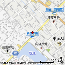 兵庫県加古川市平岡町新在家462周辺の地図