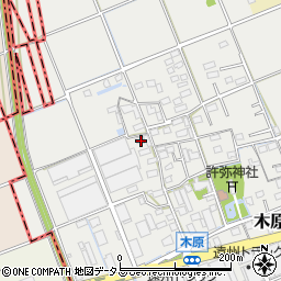 静岡県袋井市木原60周辺の地図