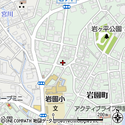 兵庫県芦屋市岩園町24-8周辺の地図