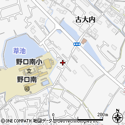 兵庫県加古川市野口町古大内247-10周辺の地図