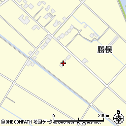 静岡県牧之原市勝俣606周辺の地図