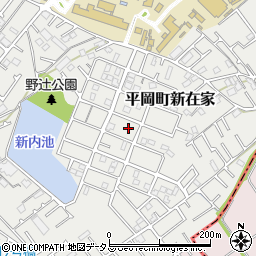 兵庫県加古川市平岡町新在家2065-44周辺の地図