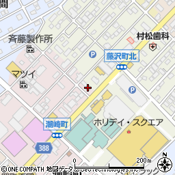 ローソンストア１００豊橋藤沢町店周辺の地図