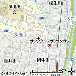 兵庫県西宮市雲井町8-43周辺の地図