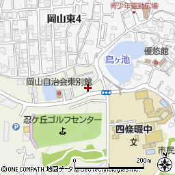 大阪府四條畷市岡山145-5周辺の地図