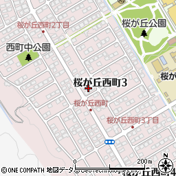 兵庫県神戸市西区桜が丘西町周辺の地図
