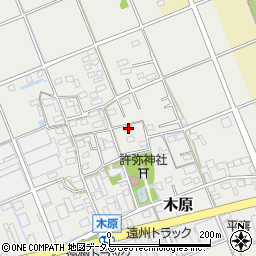 静岡県袋井市木原260周辺の地図